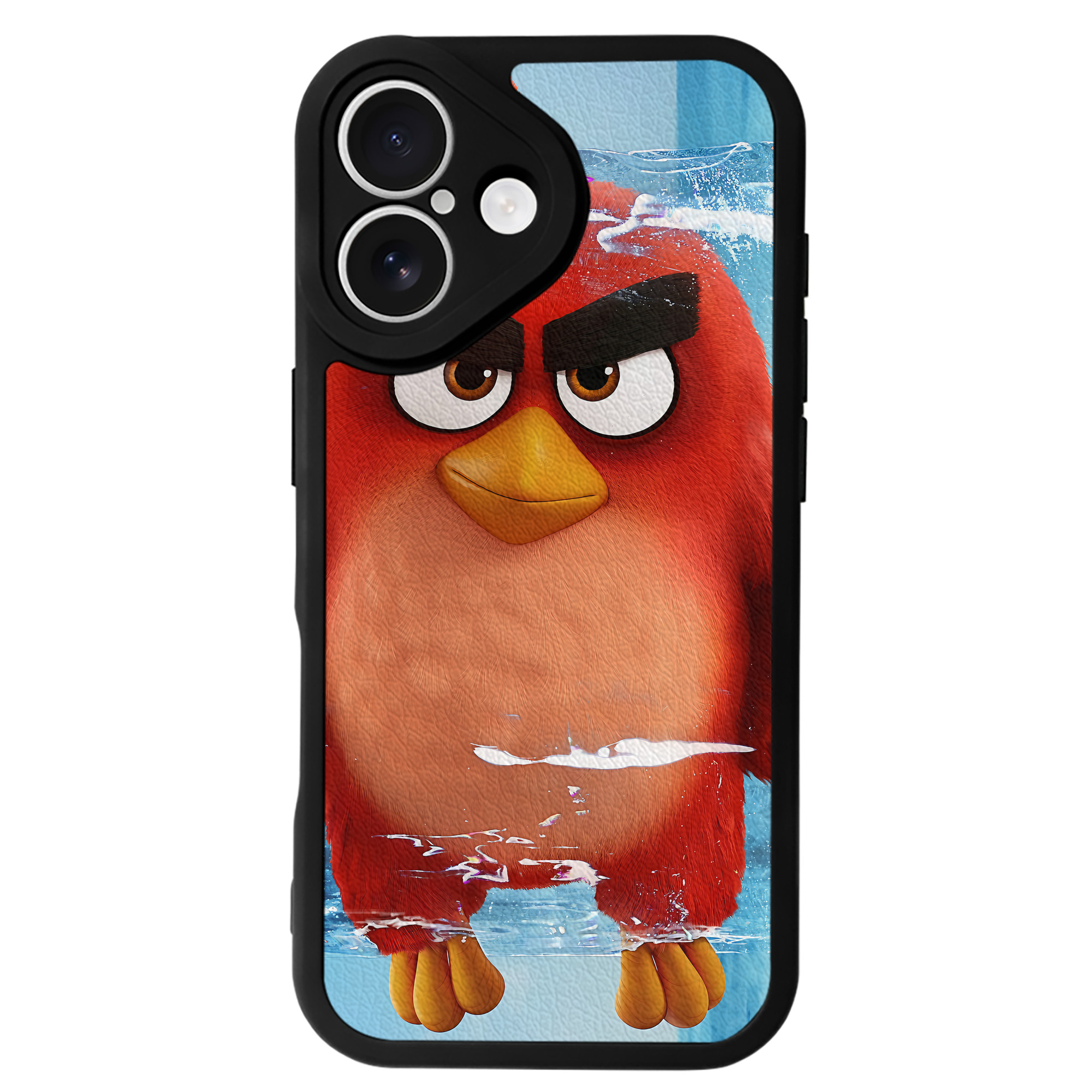 （画像用） Angry Birds アングリーバード 【iPhone 16シリーズ対応】シリコンスマホケース（レザー調） 材質：シリコン
